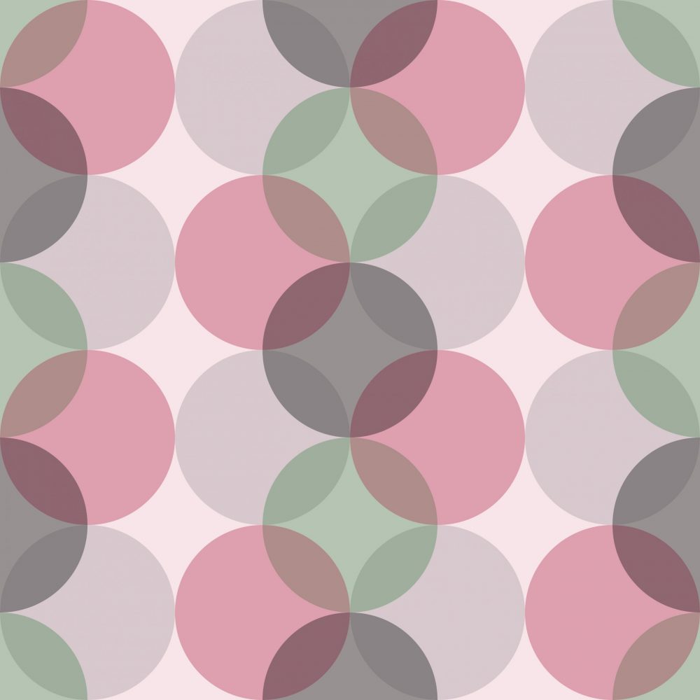 vintage rosa e verde