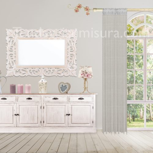 tende shabby scozzesi grigie blanc mariclo