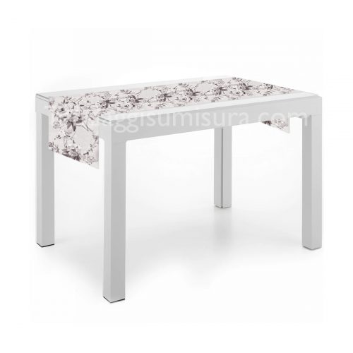 runner shabby floreale grigio blanc mariclo